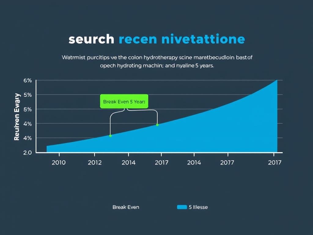 Graph showing ROI timeline for Colon Hydrotherapy Machine investment