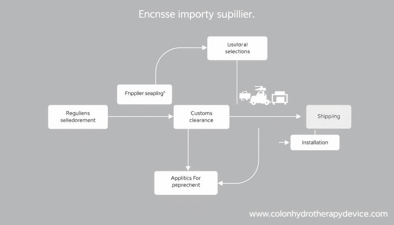 Import process flowchart for medical equipment