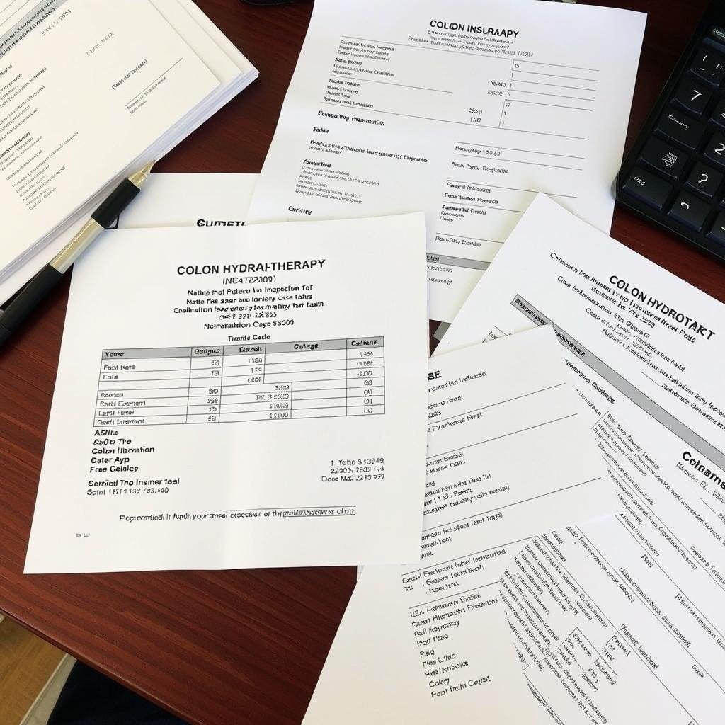 Insurance documentation for colon hydrotherapy treatment
