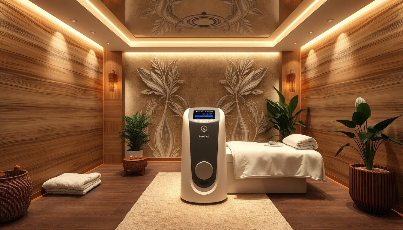 MAIKONG Colon Hydrotherapy Machine in a luxury wellness setting MAIKONG Colon Hydrotherapy Machine in a luxury wellness setting