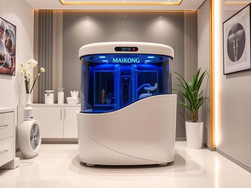 MAIKONG colon hydrotherapy machine in use at a wellness clinic