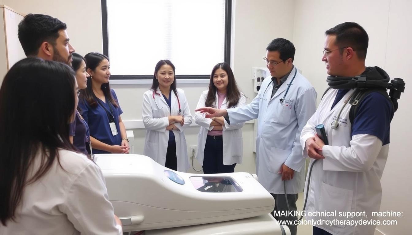 MAIKONG technical support team providing training on Colon Hydrotherapy Machine MAIKONG technical support team providing training on Colon Hydrotherapy Machine