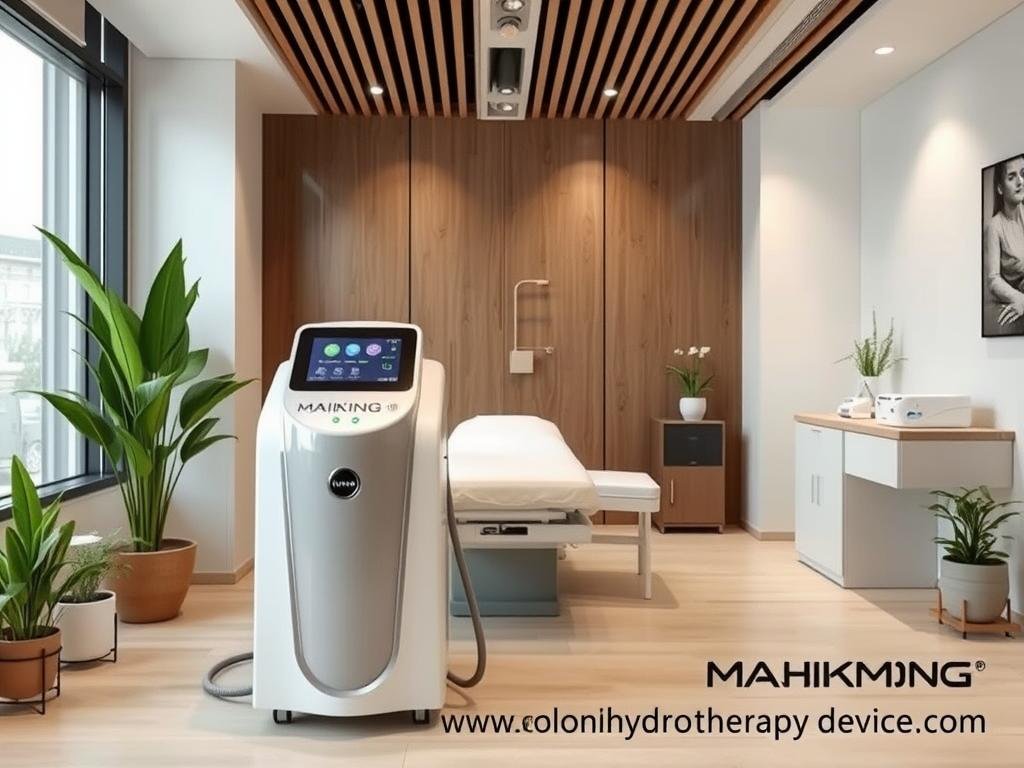 Modern wellness clinic featuring MAIKONG Colon Hydrotherapy Machine Modern wellness clinic featuring MAIKONG Colon Hydrotherapy Machine