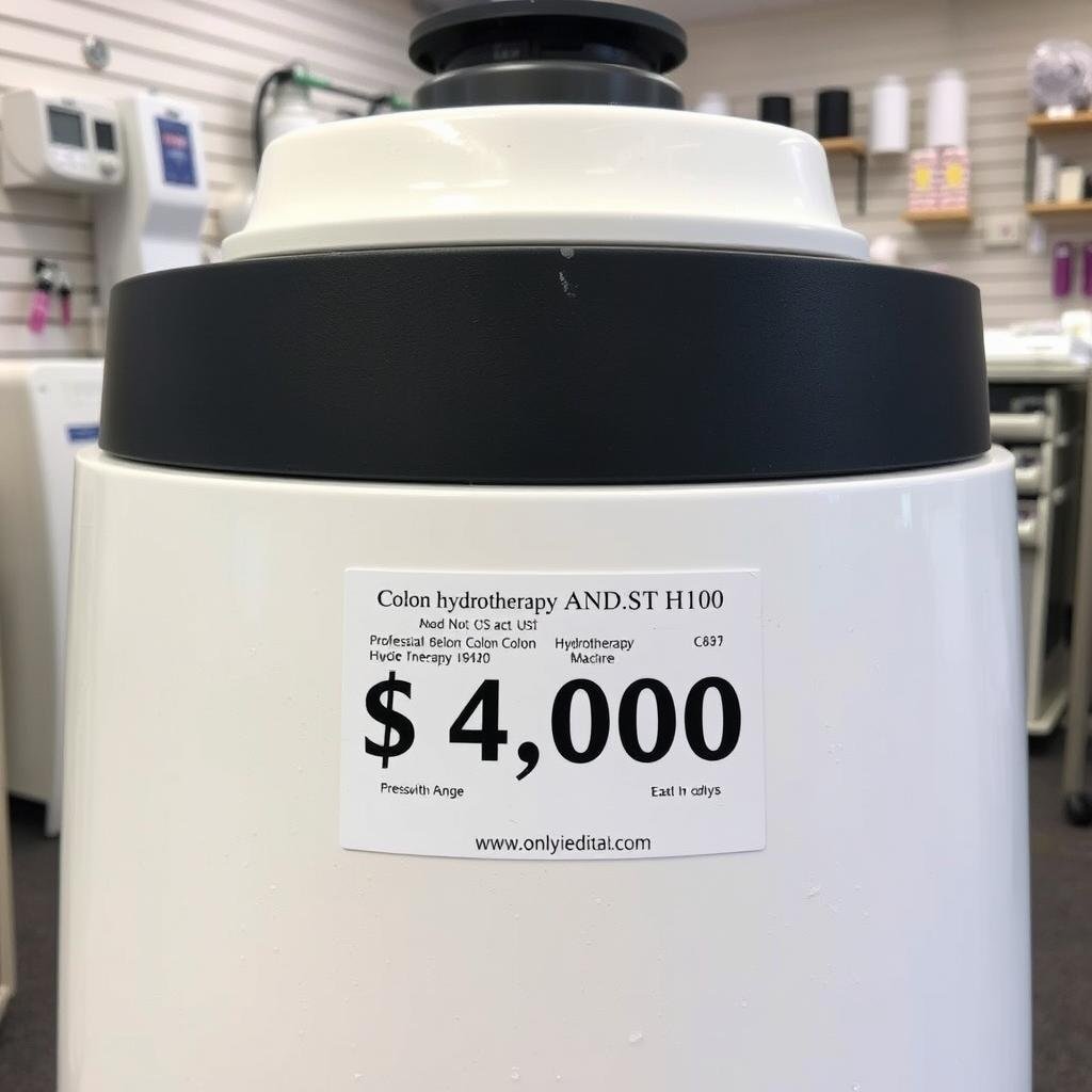 Price tag on professional colon hydrotherapy machine