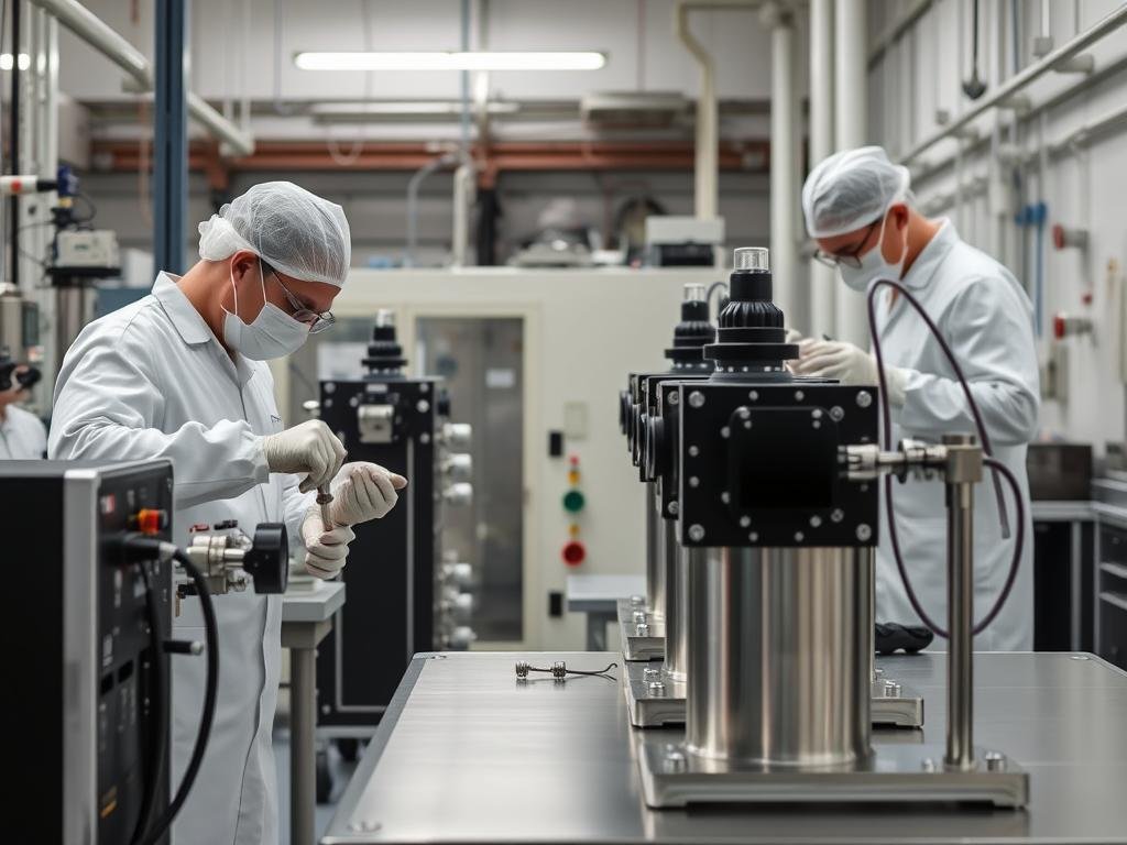 Quality control inspection of colon hydrotherapy machine manufacturing