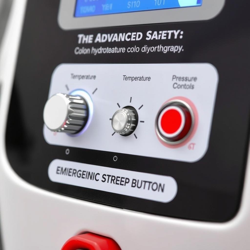 Safety features of colon hydrotherapy machine