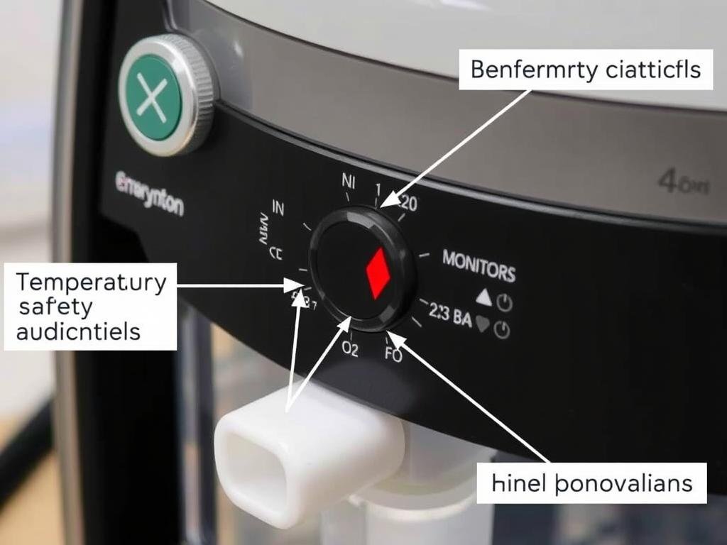 Safety features on a colon hydrotherapy machine