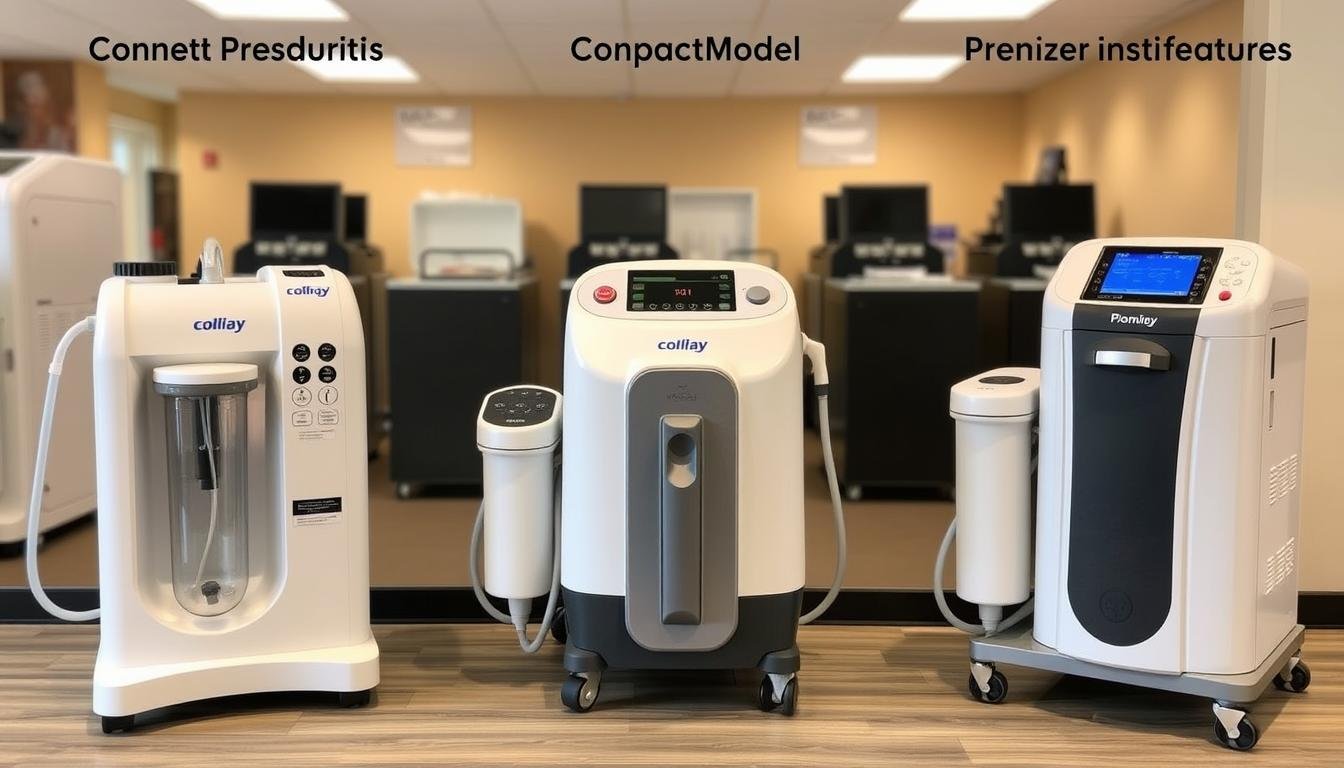Side-by-side comparison of different Colon Hydrotherapy Machine models