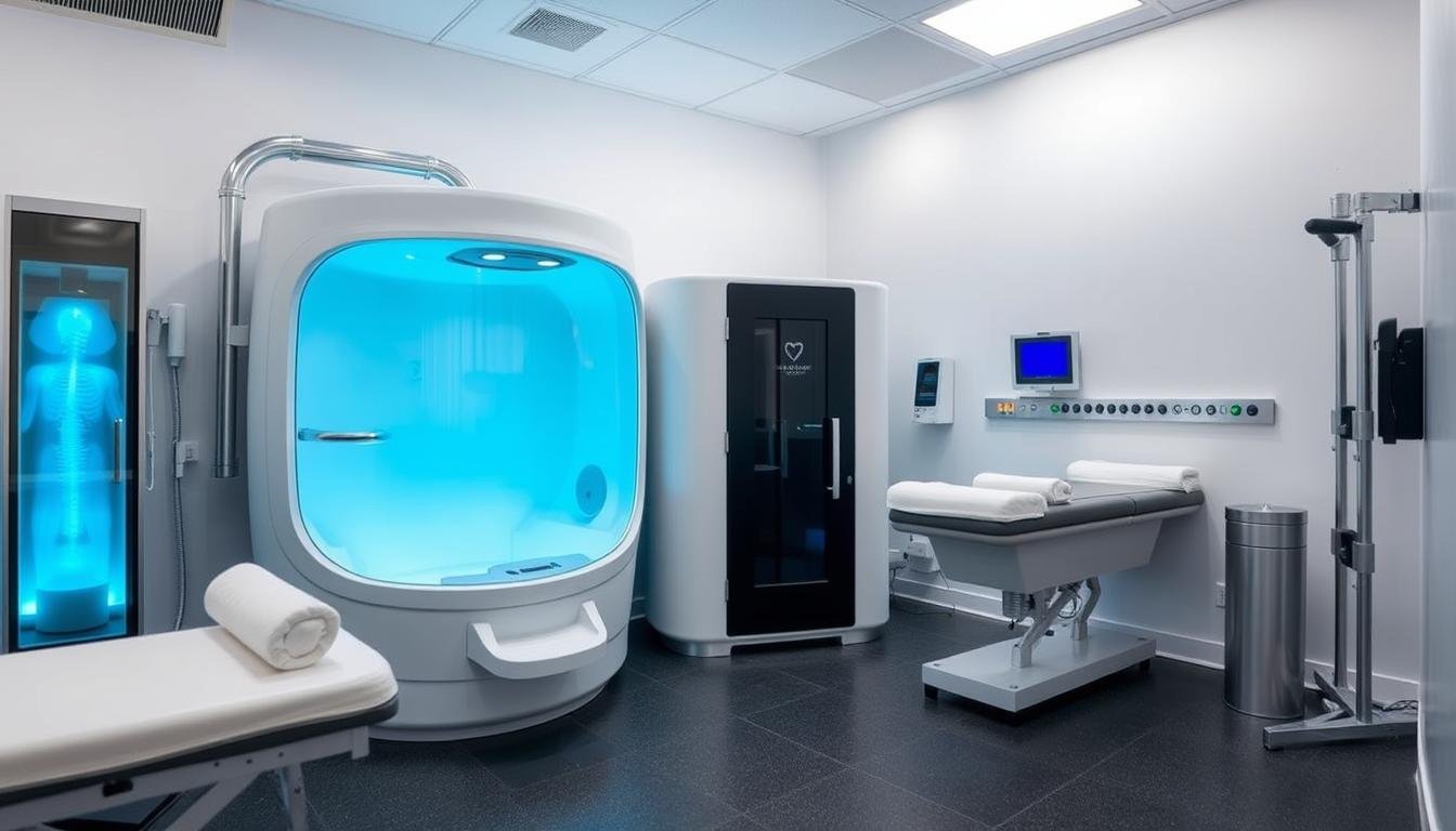 Sports medicine facility with Colon Hydrotherapy Machine integrated into recovery center