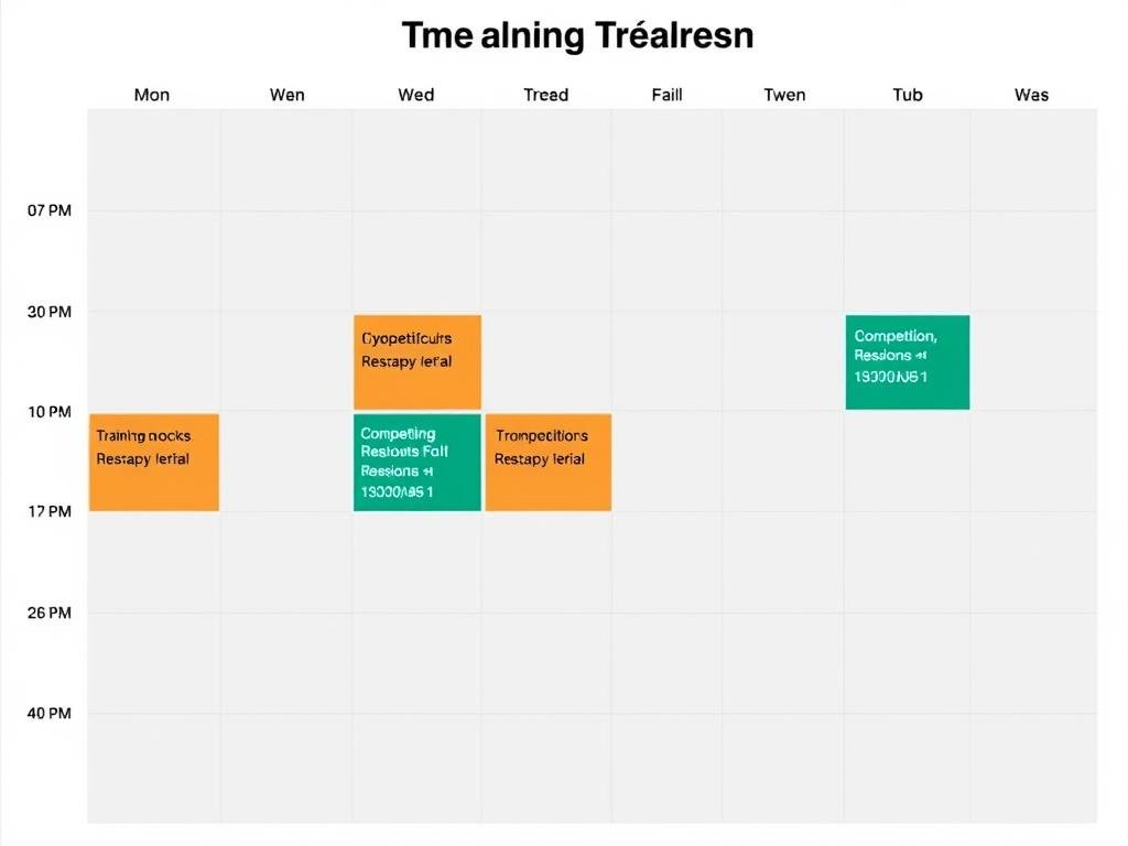 Training calendar showing optimal timing for Colon Hydrotherapy Machine sessions