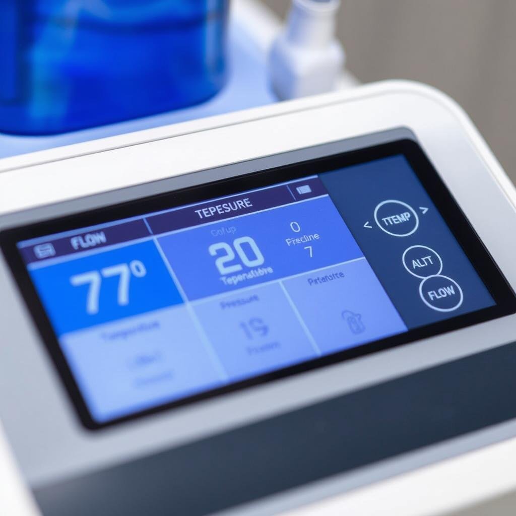 Advanced touchscreen interface of MAIKONG colon detox machine