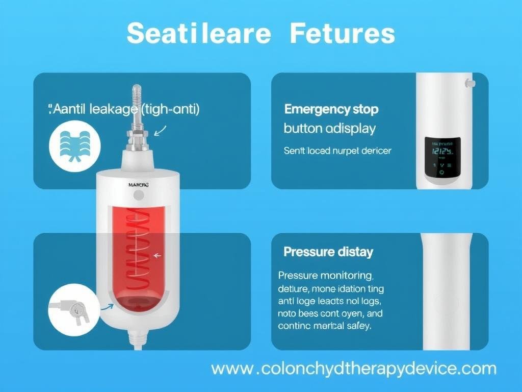 MAIKONG colonic irrigation kit safety features demonstration MAIKONG colonic irrigation kit safety features demonstration