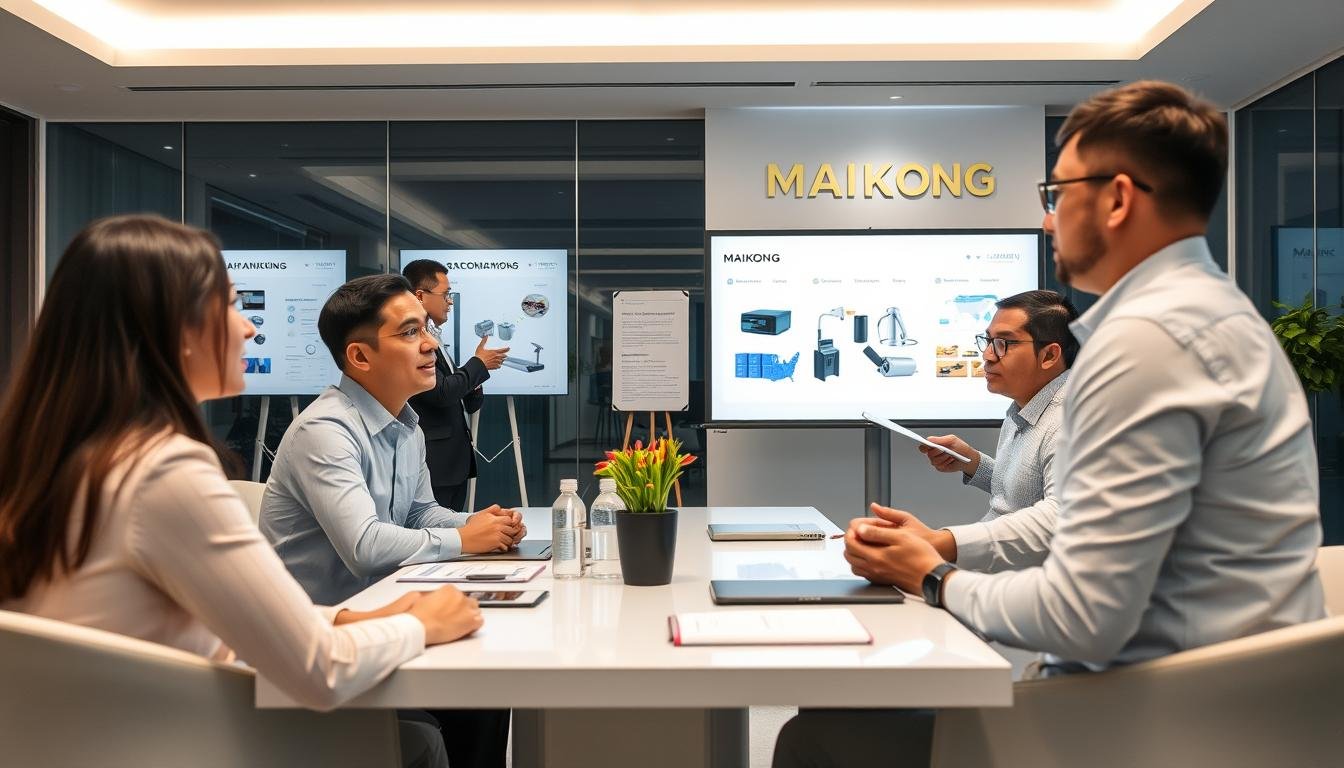 MAIKONG distributor meeting showing business partnership opportunities