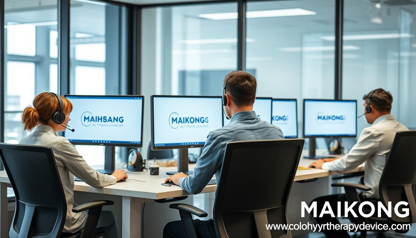 MAIKONG technical support team providing assistance to customers