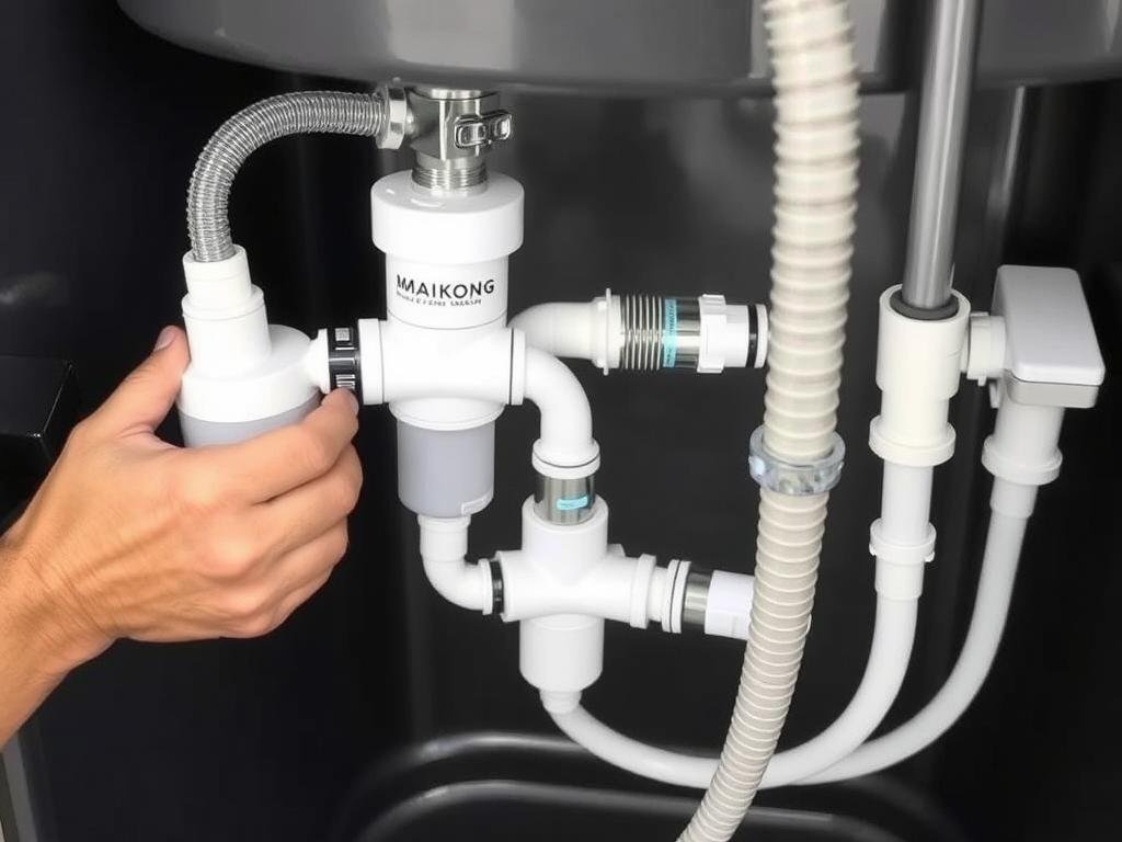 Water connection setup for MAIKONG Colon Hydrotherapy Machine
