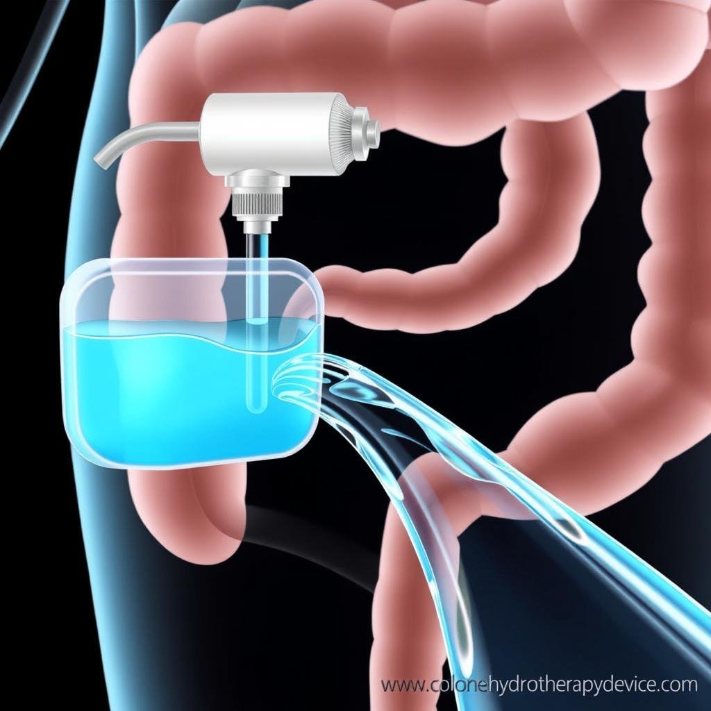 Water injection process in MAIKONG colonic irrigation system Water injection process in MAIKONG colonic irrigation system